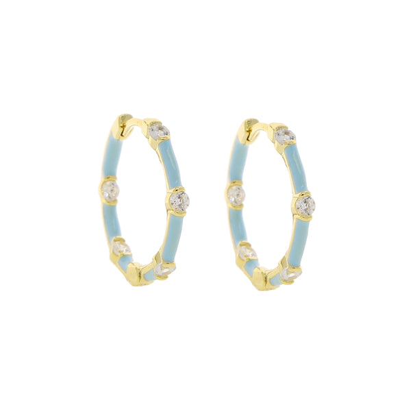 Pisto medium hoops in blue