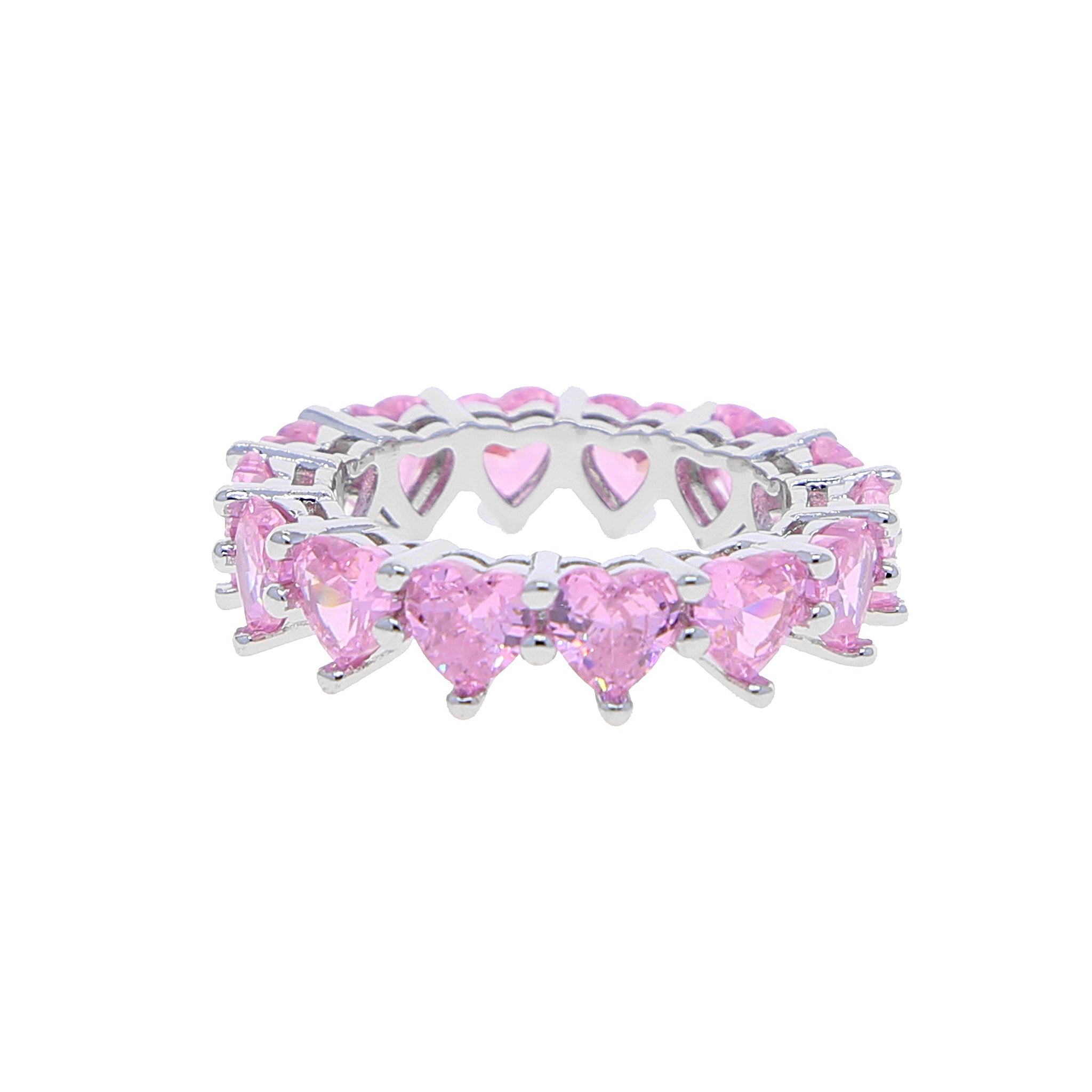 Lycia Pink Heart Ring