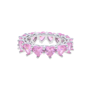 Lycia Pink Heart Ring