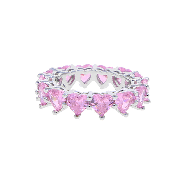 Lycia Pink Heart Ring