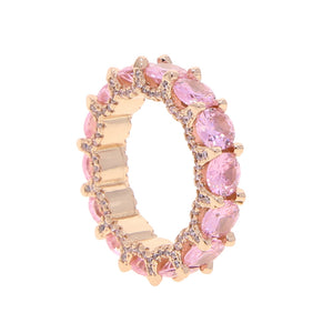 Kara Pink Pave Ring