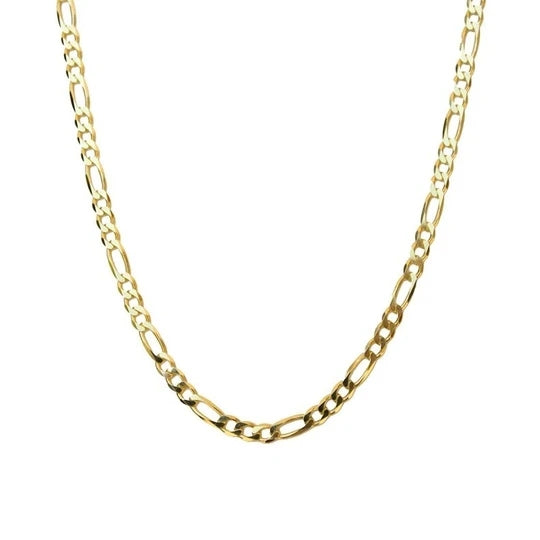 Hipp figaro curved link chain necklace in 18k gold plated stainless steel