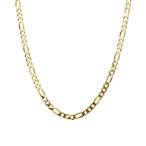 Hipp figaro curved link chain necklace in 18k gold plated stainless steel